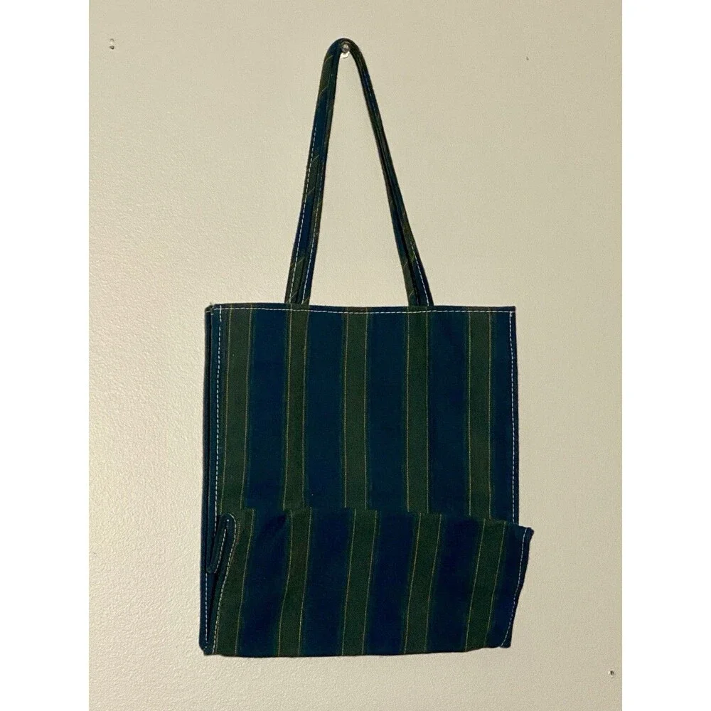 VINTAGE Longaberger Collectors Club 1996 Tote Bag Embroidered Pocket Homestead